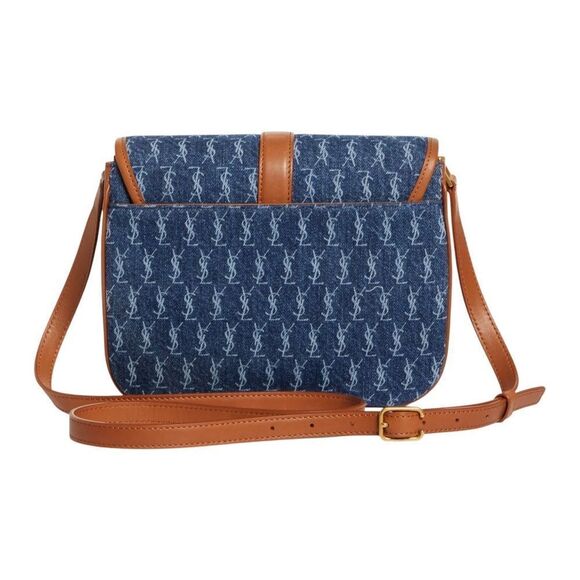 NWT YSL Monogram Denim Crossbody/Shoulder Bag - Picture 5 of 10